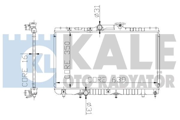 KALE OTO RADYATÖR Radiators, Motora dzesēšanas sistēma 136600